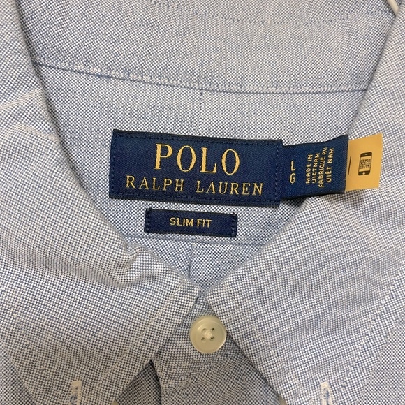 Polo Ralph Lauren slim fit blue button down - Picture 3 of 3